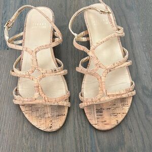Stuart Weitzman Cork Sandals Sz 7.5